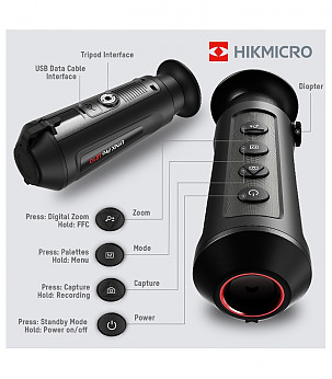 HIKMICRO Handheld Thermal Monocular Camera LYNX Pro LH15 15mm 8x 384x288 Wi-Fi termokaamerad